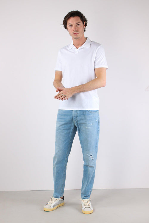 Polo Jersey Bianco