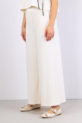 Pantalone Palazzo Modal Burro - 3