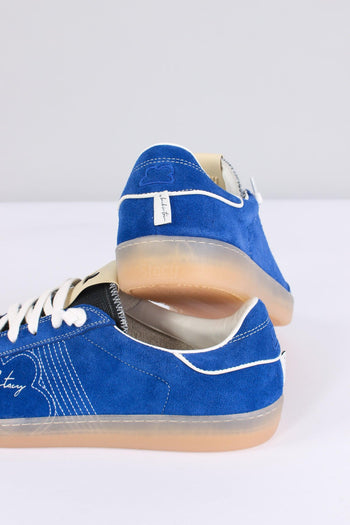 Sneakers Scamosciata Impunture Contr Blue Royal - 4
