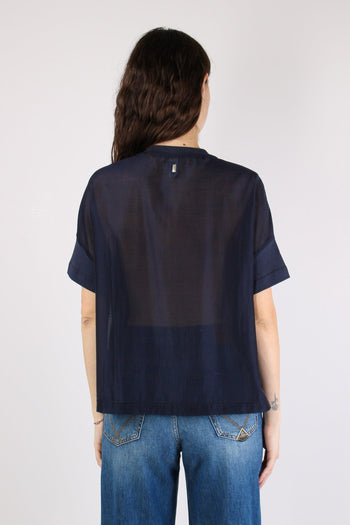 T-shirt Scavo V Organza Blue - 4