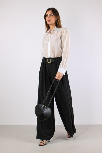 Camicia Over Mussola Strass Bianco - 6