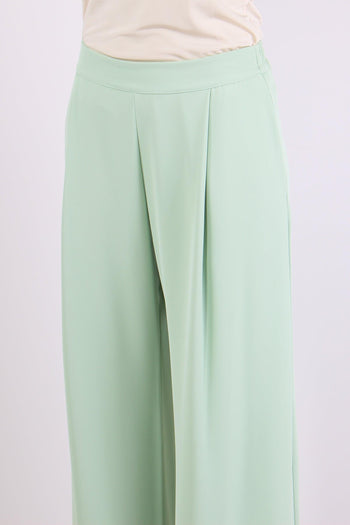 Pantalone Palazzo Pences Verde Acqua - 7