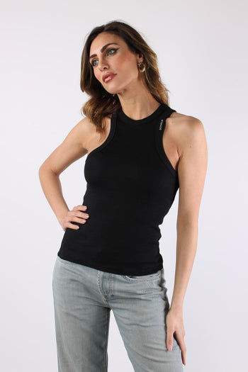 Canotta Cotone Logo Nero - 2