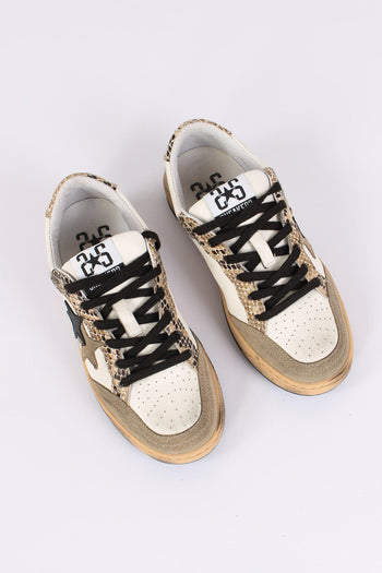Sneakers Week Star Pitone Bianco/nero - 5