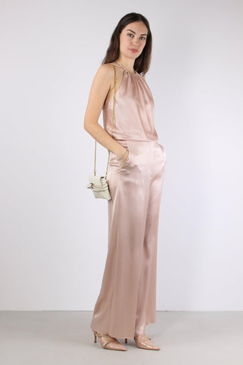 Carota Top Satin Smanicato Rosa Mogano - 5