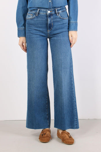Jeans Flare Basico Denim Scuro - 2