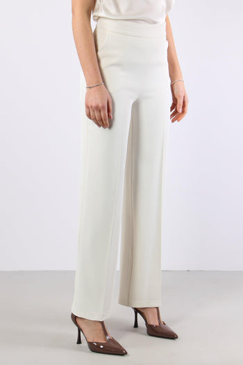 Lalim Pantalone Palazzo Fluido Ivory - 6