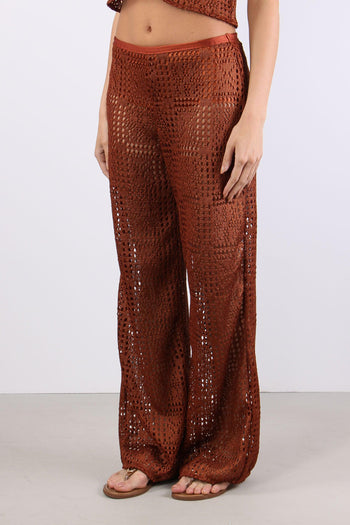 Pantalone Crochet Bronzo - 3