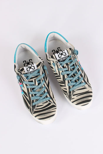 Sneakers Prime Star Zebra Zebra/fucsia - 5