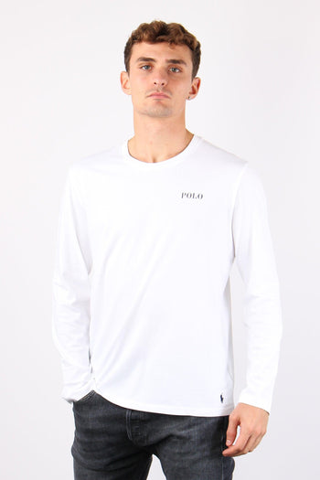 T-shirt Girocollo Ml Scritta White Tee - 4