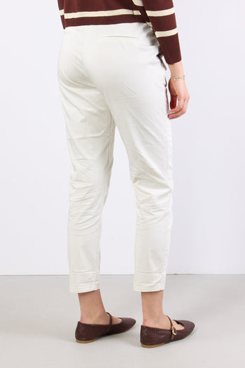 Chino Elastico Rasatello Burro - 4