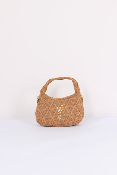 Dalia Mini Hobo Intreccio Croc Cuoio