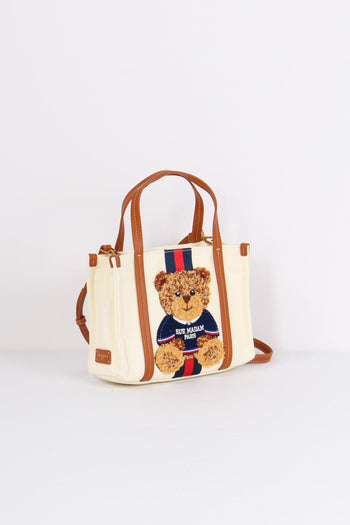 Shopping Mini Canvas Orso White - 6