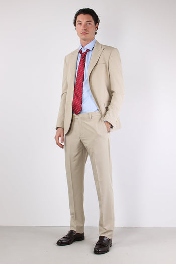 Abito Misto Lana Slim Beige - 2