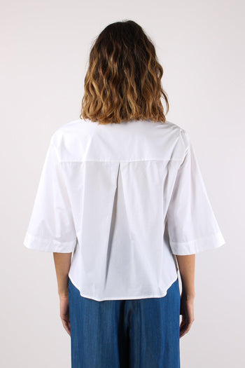 Camicia Apertura Manica Bianco - 4