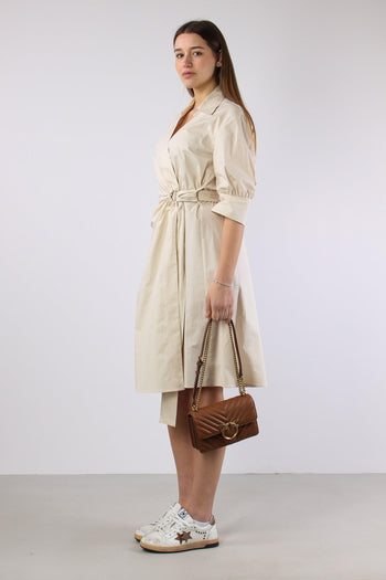 Aline Abito Midi Portafoglio Beige - 4