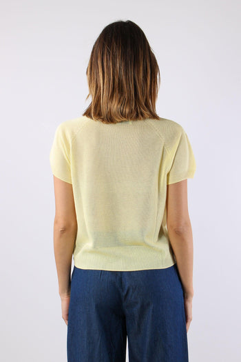 Maglia M/m Filo Cotone Giallo - 4