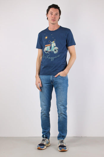 T-shirt Ricamo Vespa Inchiostro - 2