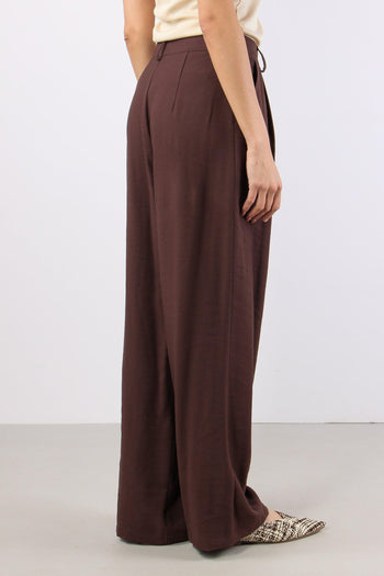 Pantalone Abbottonatura Asimme Cioccolato - 6