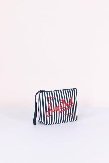 Aline Pochette Righe Blu/bianco - 4