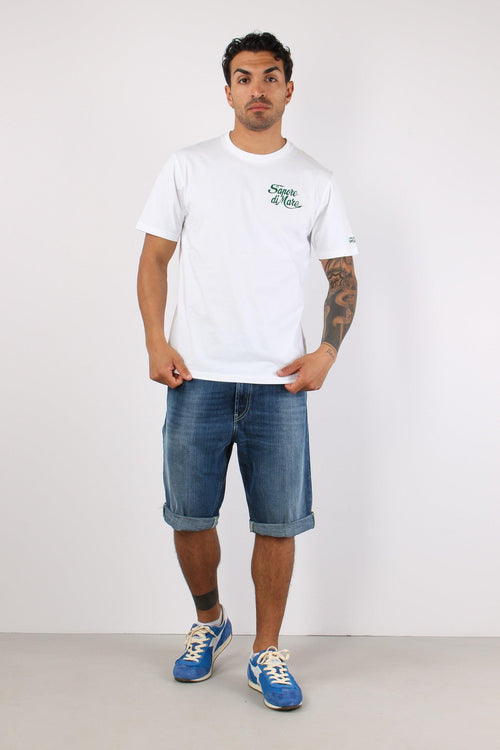 T-shirt Stampa Scritta Bianco