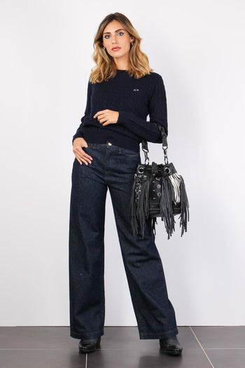 Denim Palazzo Denim Scuro - 3