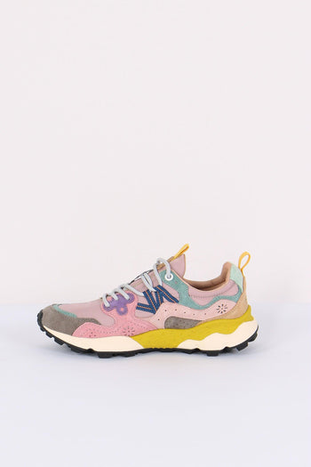Sneakers Yamano Suede Nylon Grey/pink - 7