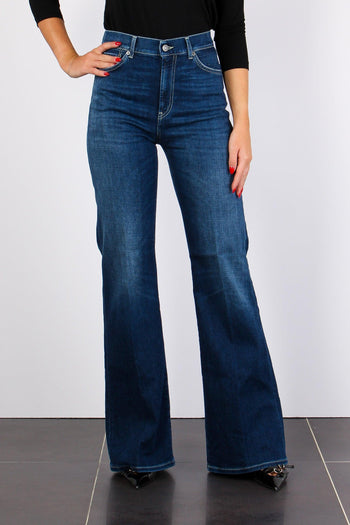 Amber Denim Palazzo Denim Medio - 3