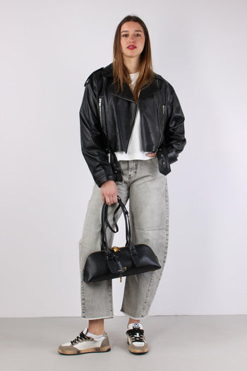 Chiodo Over Ecopelle Nero - 6