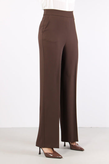 Lalim Pantalone Palazzo Fluido Chocolate - 7