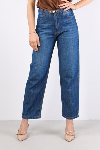 Carla_241 Jeans Bagghy Leggeri Blue Denim - 2