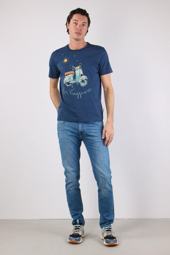 T-shirt Ricamo Vespa Inchiostro - 6