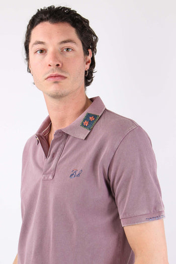 Polo Piquet Patch Prugna - 6