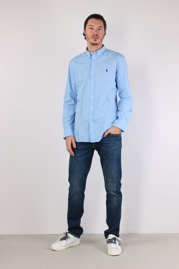 Camicia Slim Stretch Popeline Austin Blue - 2