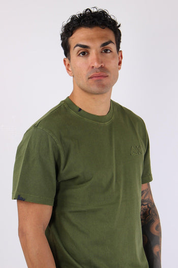 T-shirt Logo Patch Verde - 8