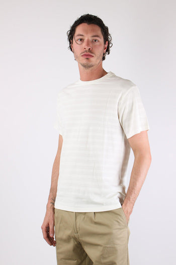T-shirt Girocollo Basica Off White - 3