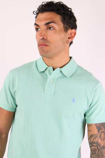 Polo Rete Slim Fit Celadon - 7
