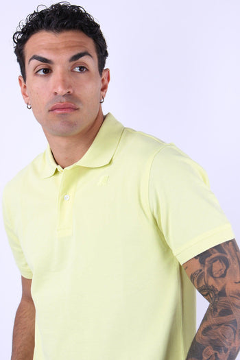 Polo Logo Tono Su Tono Yellow Lime - 7