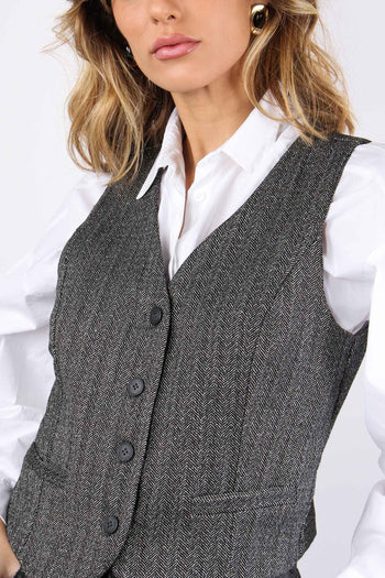 Gilet Spigato Resca Chiara - 6