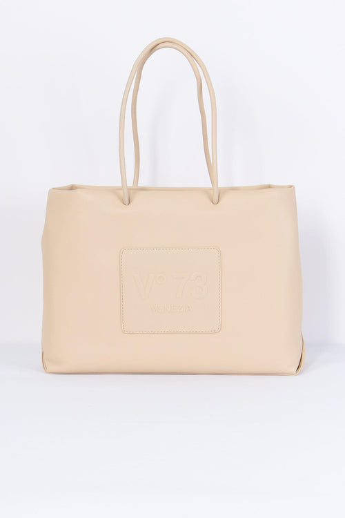 Ninette Shopping Logo Patch Beige