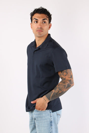 Polo Piquet Tecnica Navy Blue - 3