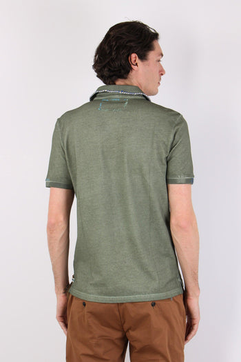 Polo Ricamo Collo Militare - 4