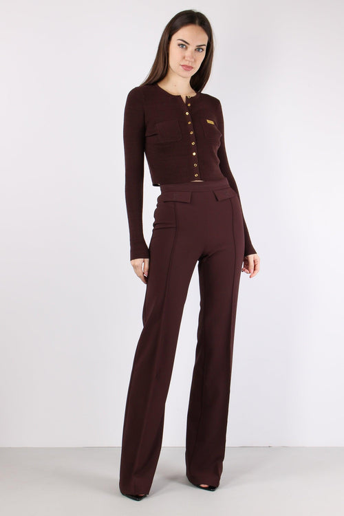 Pantalone Palazzo Essensial Cacao