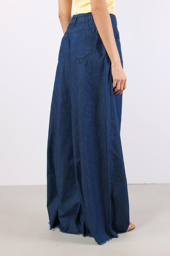 Pantalone Palazzo Chambray Denim - 6