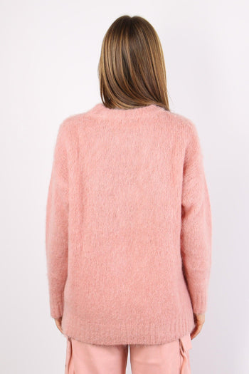 Maglia Girocollo Mohair Old Rose - 3