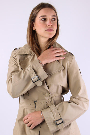 Trench Lungo Cotone Sand - 9
