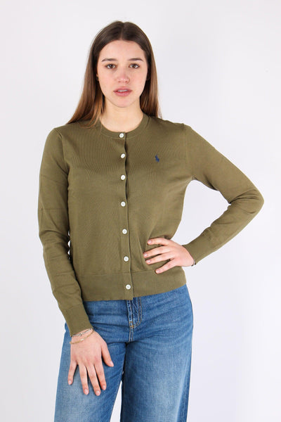 Cardigan Cotone Willow Green