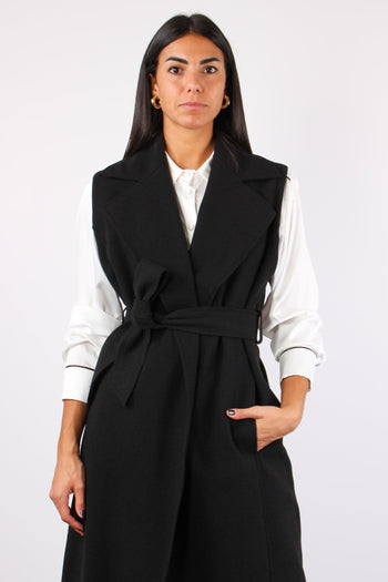 Gilet Flanella Sfoderato Nero - 5