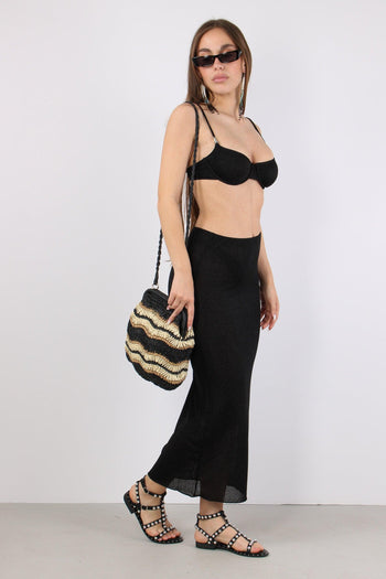 Gonna Lunga Lurex Nero - 3