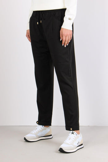 Pantalone Tencelle Coulisse Nero - 3